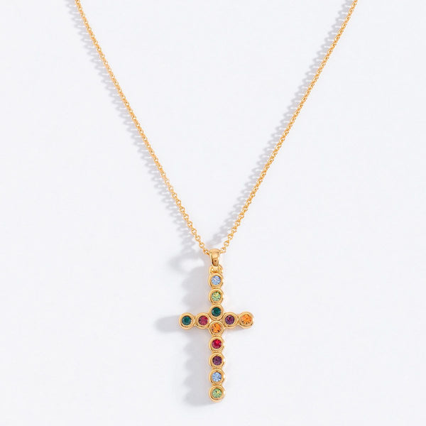 COLORFUL CROSS NECKLACE