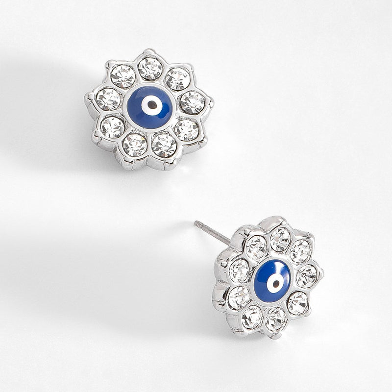 FLORAL PLATINUM EARRINGS