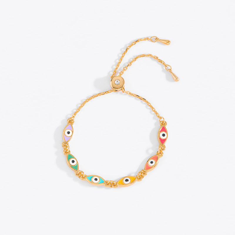 COLORFUL EVIL EYE BRACELET