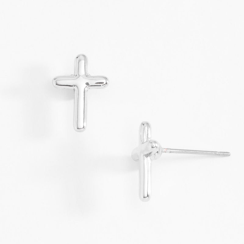 CROSS PLATINUM EARRINGS