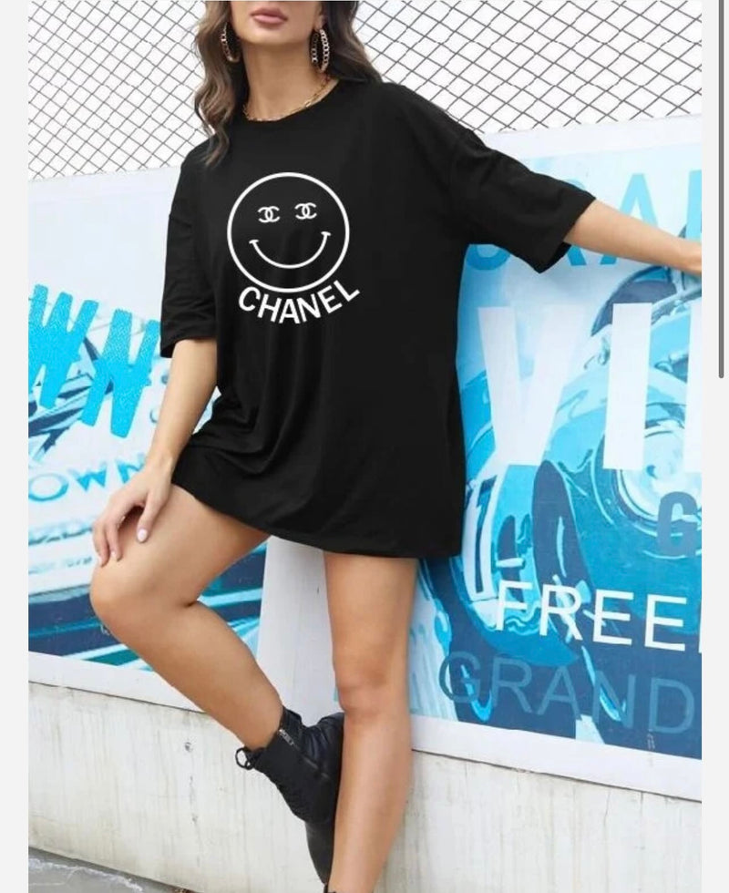 CC FACE BLACK T-SHIRT