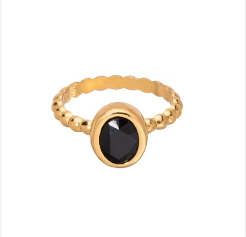 ADELA BLACK RING