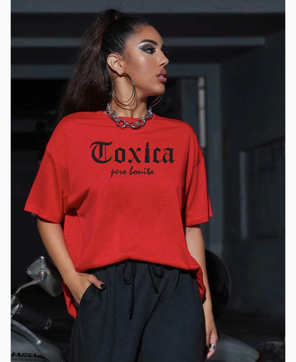 TOXICA PERO BONITA RED T-SHIRT