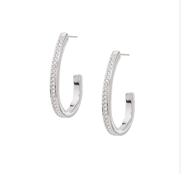 YOSI RHODIUM HOOPS