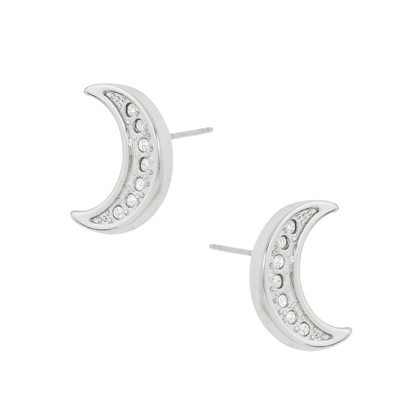 RHODIUM LUNA EARRINGS