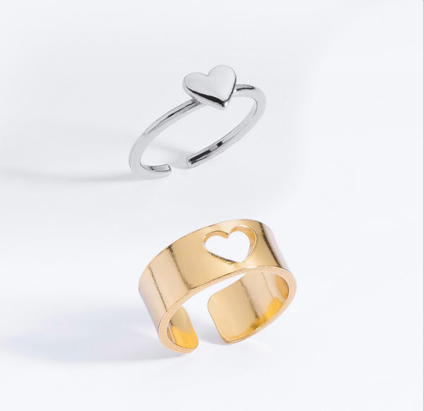 GOLD/PLATINUM RING SET