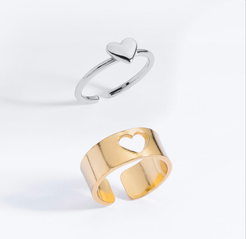 GOLD/PLATINUM RING SET