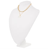 DOUBLE GOLD PEARL NECKLACE