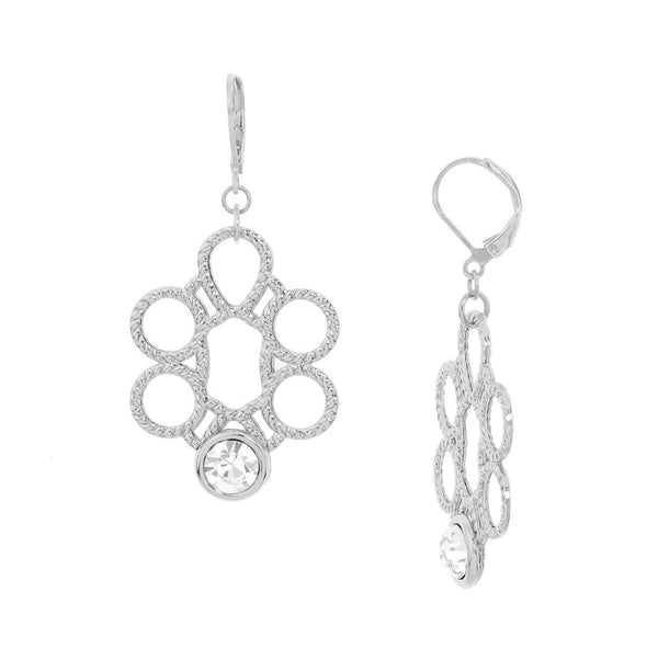 ZIRCONIA PLATINUM EARRINGS