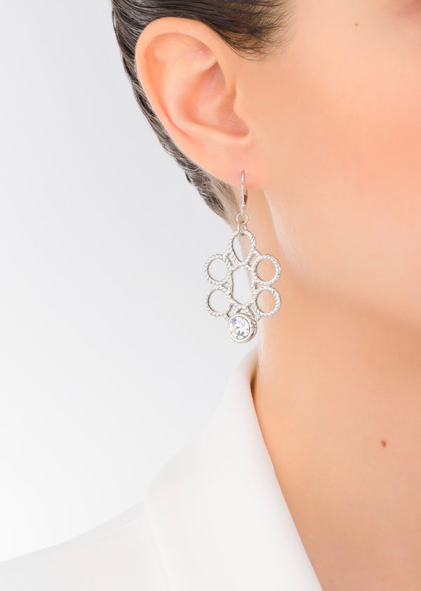 ZIRCONIA PLATINUM EARRINGS