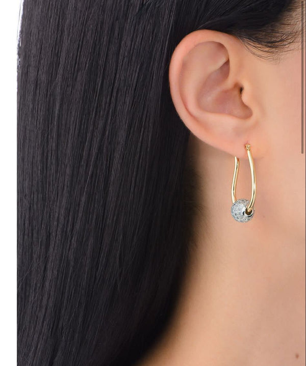 TWO TONE EARRINGS